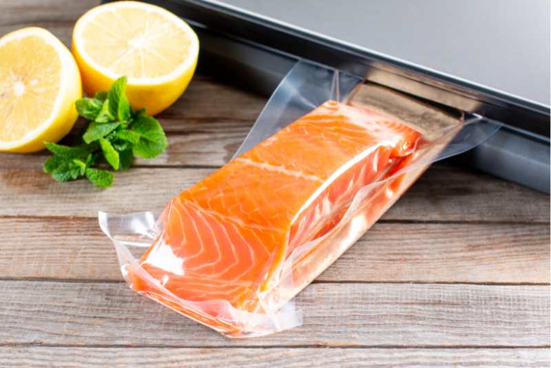 Salmon That’s Been Vacuum Sealed