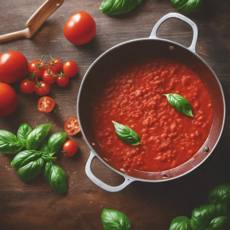 Homemade marinara sauce